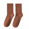 Women's long socks for autumn and winter, pure cotton, sweat-absorbing, antibacterial, anti-slip, non-pilling, deodorizing, classic Japanese striped cotton socks Item Picture